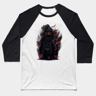 Evil Ninja Duck 004 Baseball T-Shirt